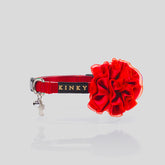 COLLAR MINI BÁSICO FLOR / ROJO